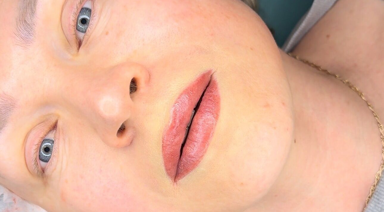 Close-up of lip treatment at Skinart By K in London, England, GB, showcasing expertise and results.