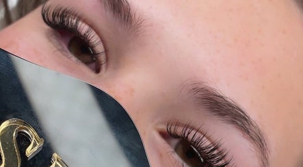 Close-up of lash extensions at Beauty.By.A.n.g.i.e, Great Yarmouth, England, GB showcasing detailed eye beauty.