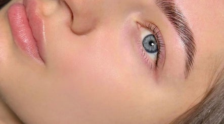 Close-up of flawless brows and lips at BROWOW: brows & lips that stay, Melbourne, Victoria, AU.