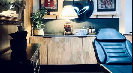 Relaxing interior of Browow: Brows & Lips That Stay in Melbourne, Victoria, AU featuring a chic chair and decor.