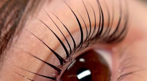 Detailed view of perfectly styled lashes at Browow: Brows & Lips That Stay, Melbourne, Victoria, AU.