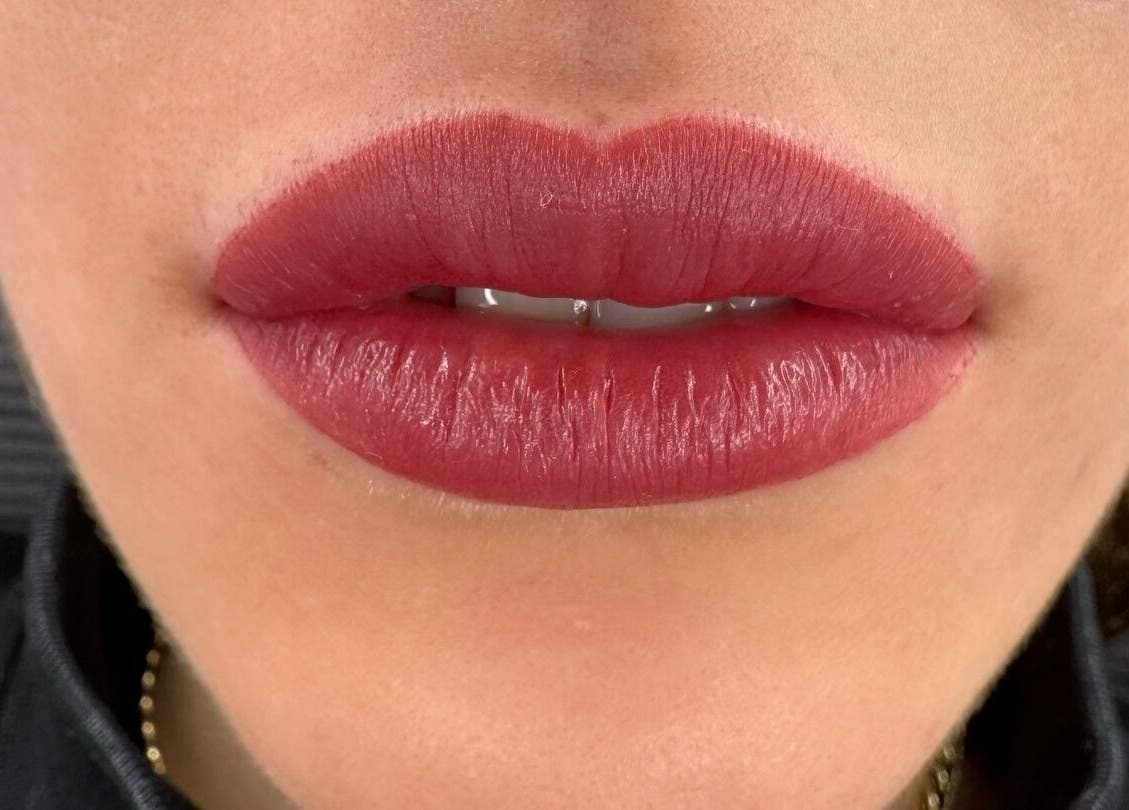 Exquisite lip treatment at Browow: Brows & Lips That Stay, Melbourne, Victoria, AU. Highlighting bold color and precision.