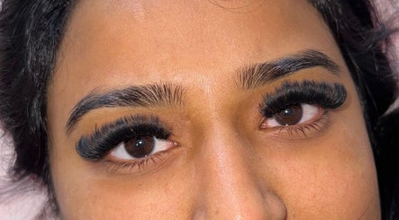 Close-up of styled lashes at Lashes N Brows By Gee, Sutton-in-ashfield, England, GB.