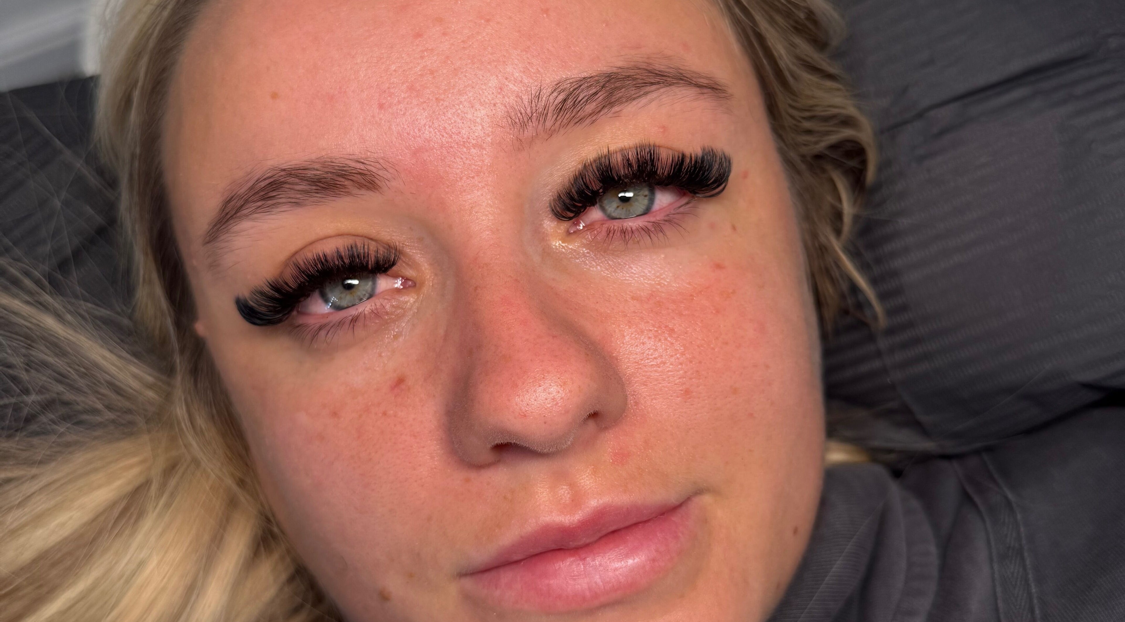 Close-up of lashes from Lashes N Brows By Gee, Sutton-in-Ashfield, England, GB.