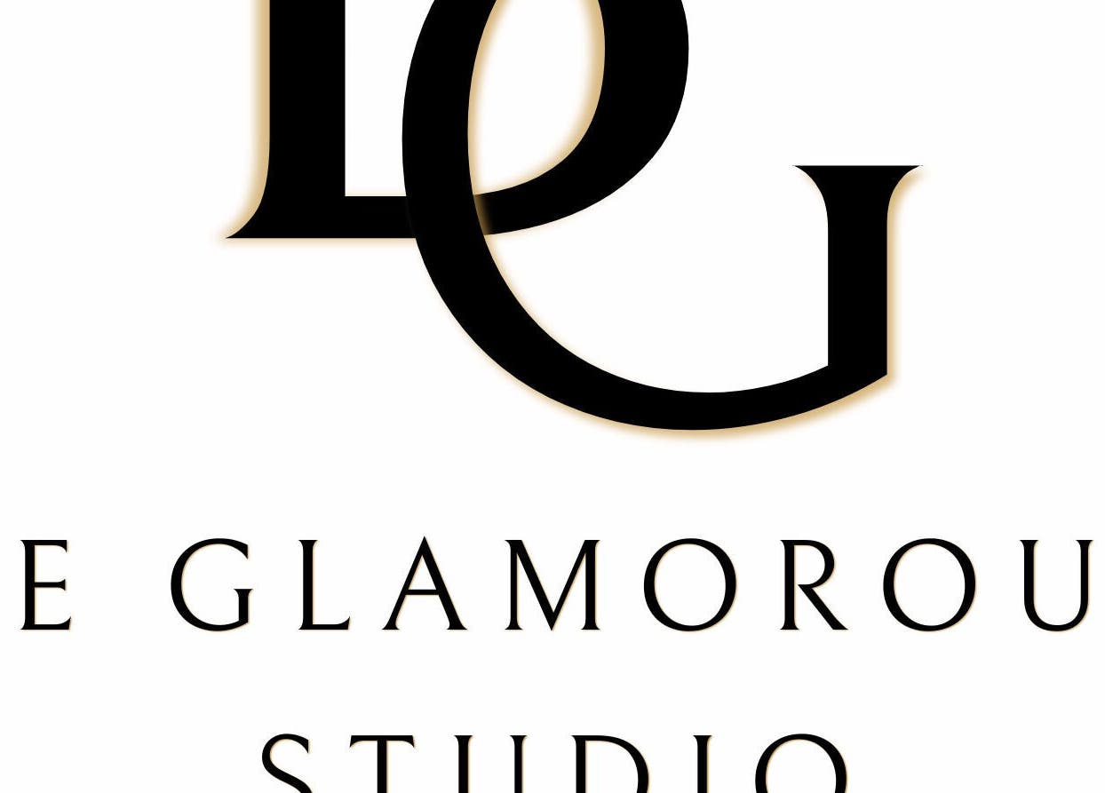 Elegant Be Glamorous Studio logo in Kallangur, Queensland, AU representing beauty and wellness services.