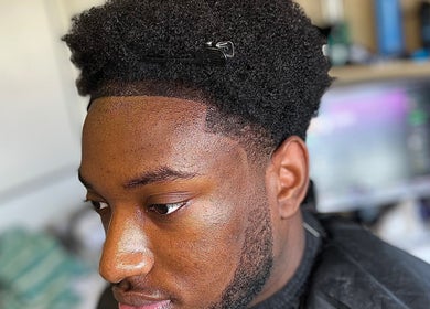 Sharp haircut at Jujucutthat, Loughborough, England. Perfectly styled for a modern look.