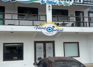 Front view of Island Optical, an optical store near Unblemished By Tish (Anguilla), US.