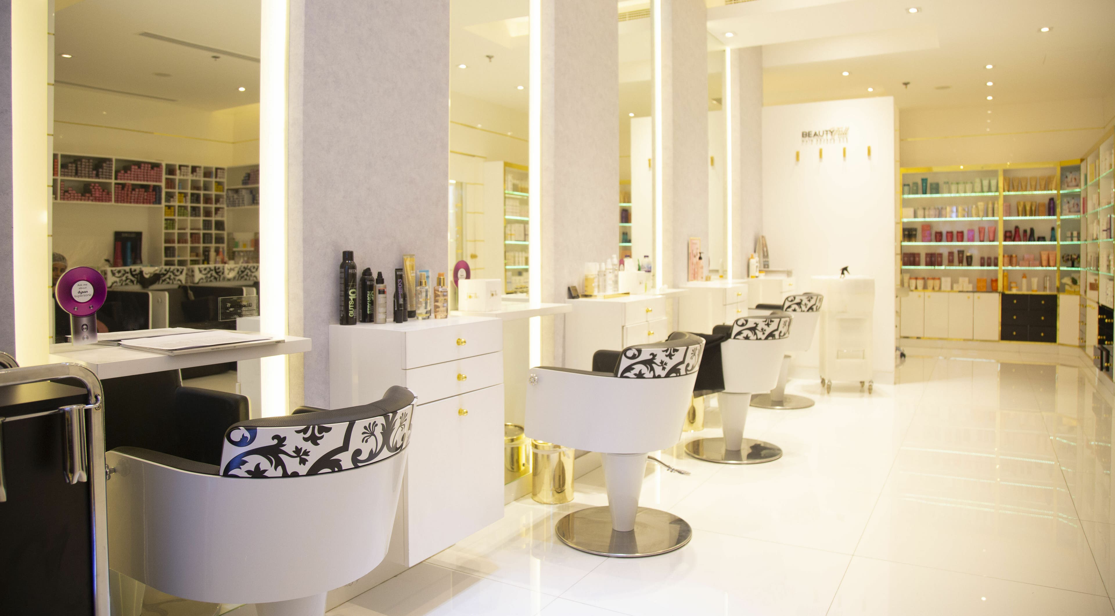 Stylish salon interior at Maison de Joelle - Al Ain Ladies Club, Al Ain, Abu Dhabi, AE.