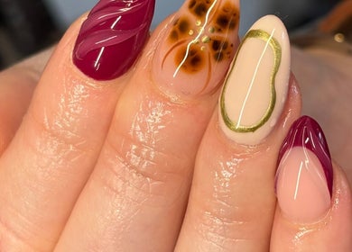 Elegant nail designs at Holly Coukham Nails and Brows in Hemsworth, England, GB.