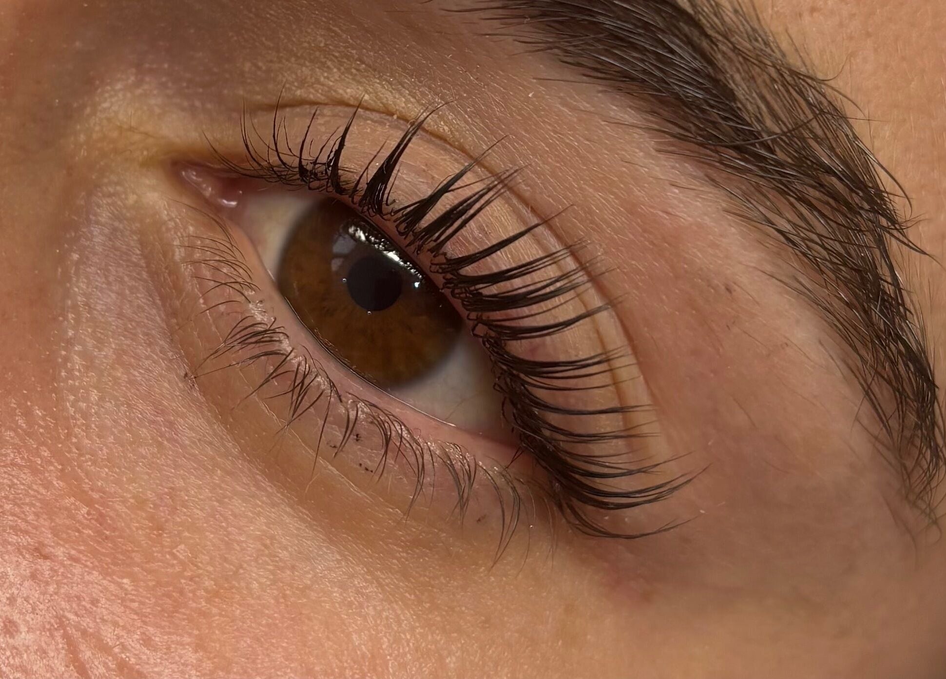 Close-up of expertly styled lashes at Bladed Brow Artistry, Paarl, Western Cape, ZA showcasing elegance.