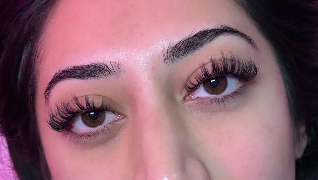 Stunning lash extensions at Yeg Lash Plug, Edmonton, Alberta, CA enhancing natural beauty with elegance.