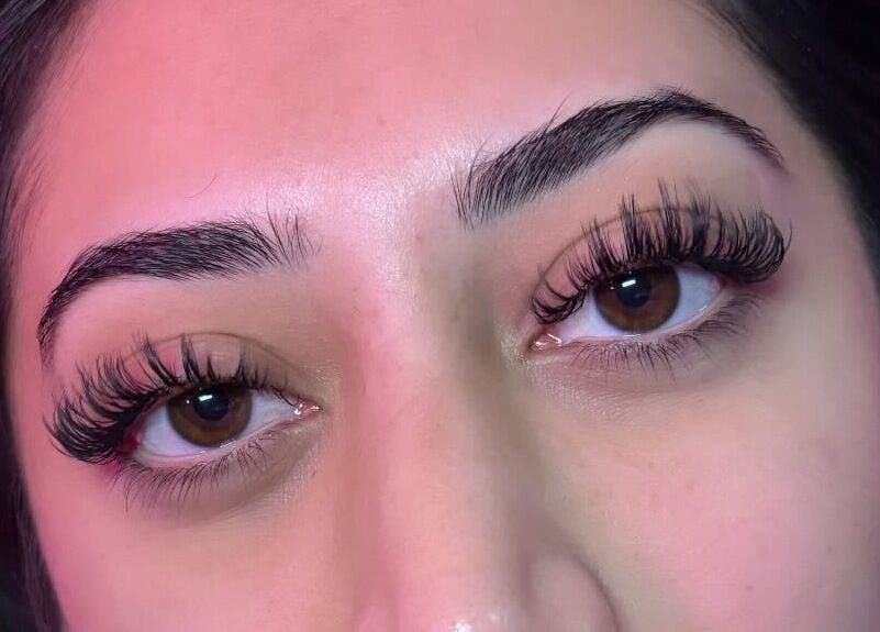 Stunning lash extensions at Yeg Lash Plug, Edmonton, Alberta, CA enhancing natural beauty with elegance.