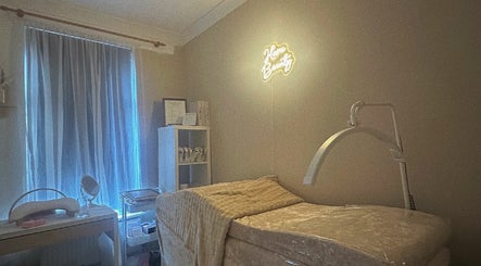 Haru Beauty Lash extensions (Home base) treatment room featuring a cozy bed in Orrell, England, GB.