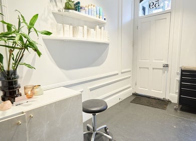 Inviting salon interior at Jade Clifton Hair, Paddington, New South Wales, AU, featuring stylish decor.