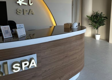 Reception desk at Ri Spa | ري سبا, Riyadh, Riyadh Province, SA offering a tranquil welcome.