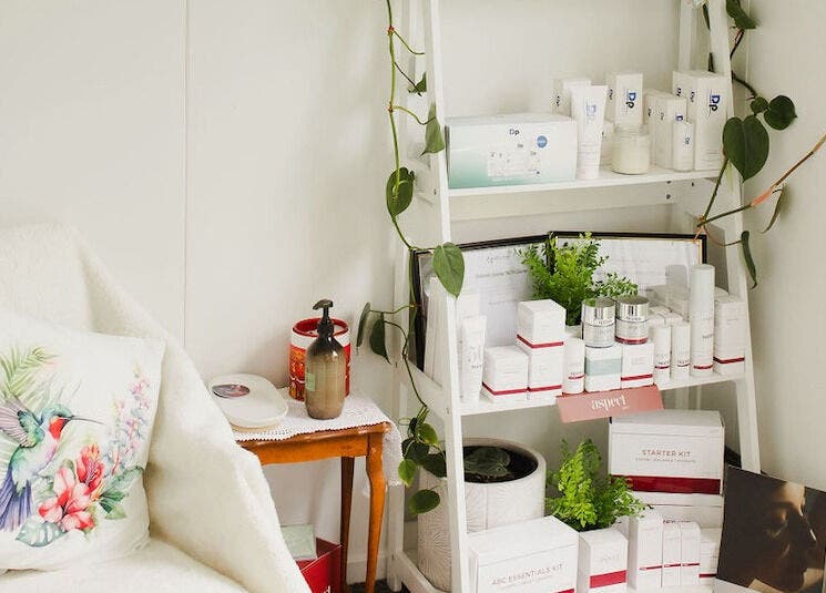 Cozy beauty corner at Beautiful is You Ltd - Waihi, Waihi Beach, Bay Of Plenty Region, NZ.