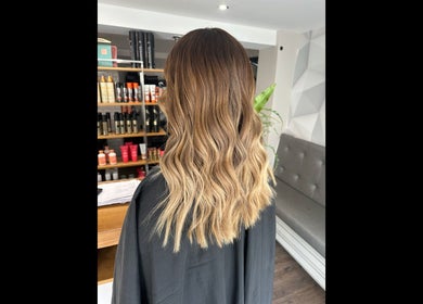 Beautiful wavy hairstyle at Adele Branch Hair, Kirkintilloch, Scotland, GB salon.