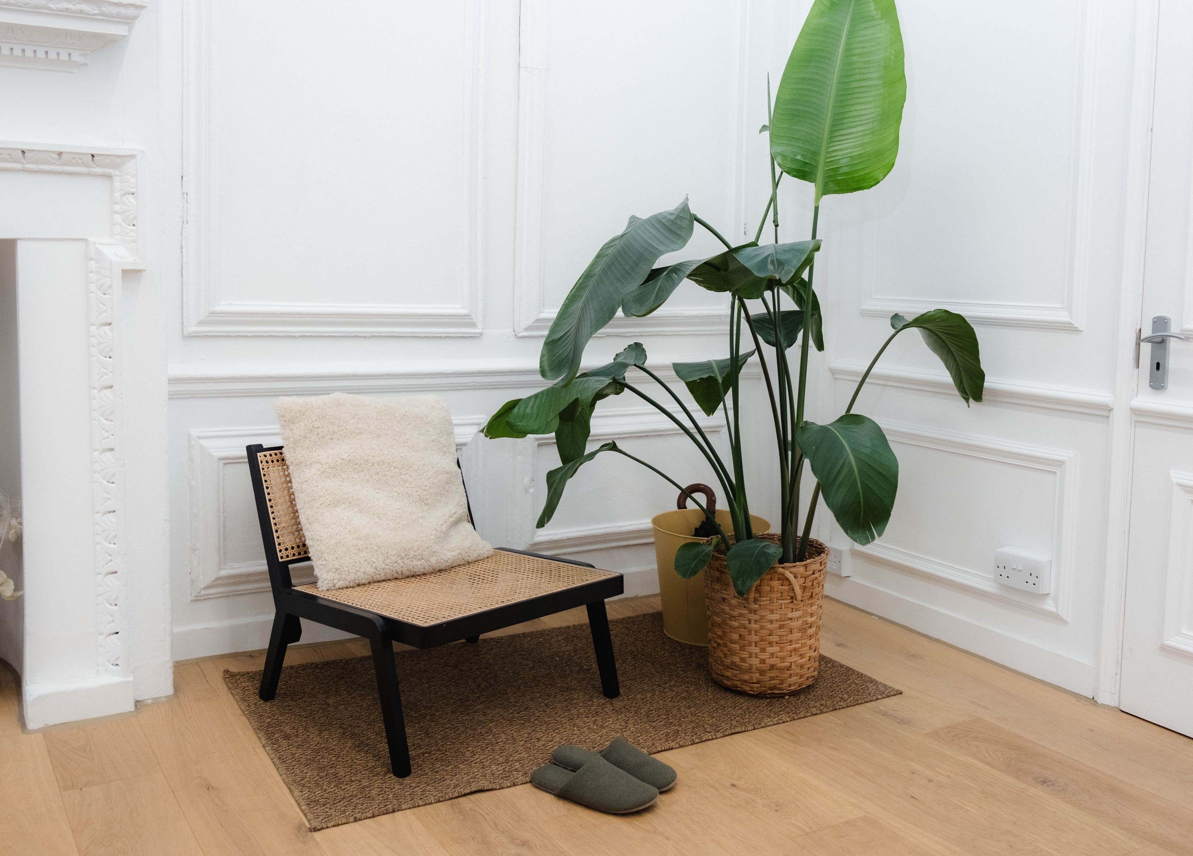 Cozy chair and plant arrangement at Nayii Atelier奈野, London, England, GB, offering a tranquil ambiance.