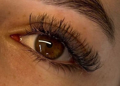 Close-up of eyelash extensions at BBA - Beauty By Aileah, Melbourne, Victoria, AU.