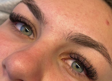 Close-up of eyelash extensions at BBA - Beauty By Aileah in Melbourne, Victoria, AU showcasing elegant results.