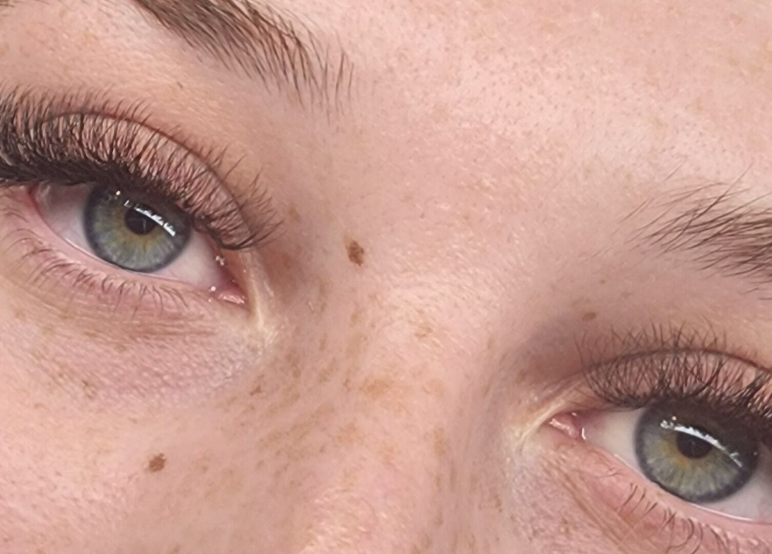 Close-up of eyelash extensions at Aisling Studio, East Mackay, Queensland, AU