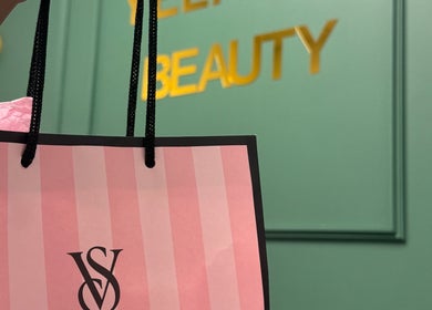 Pink gift bag in Gyulya Yelaiah Beauty and Academy, Dublin, County Dublin, IE.