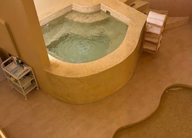 Luxurious soaking tub at Via Sand Spa | Men in Riyadh, Riyadh Province, SA, offering relaxation and wellness.