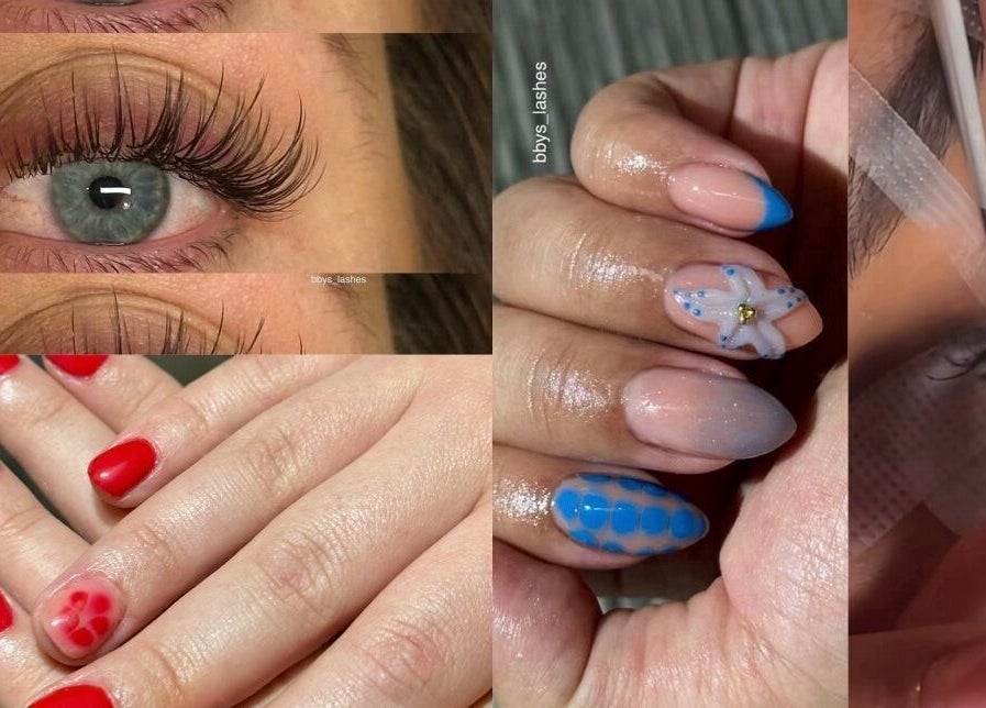 Lash extensions and nail art at Bbys Lashes & Nails, Sheffield, England, GB.