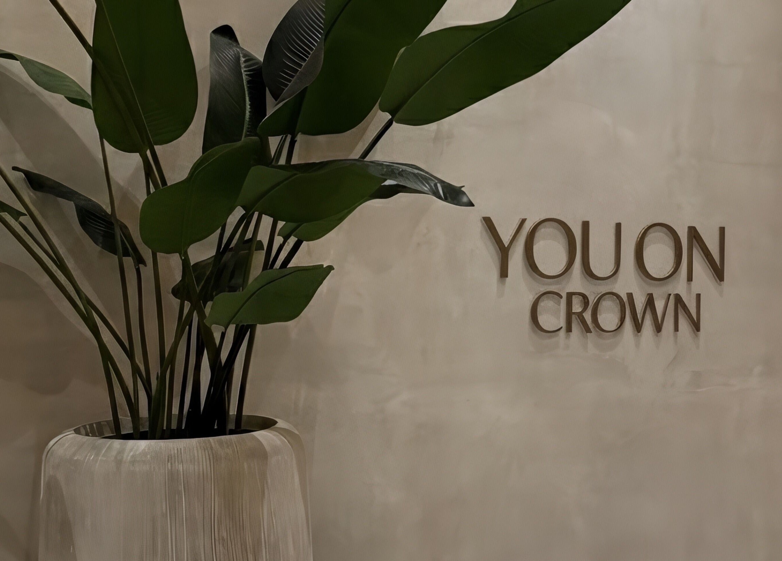 Elegant plant decor at You On Crown entrance, Redfern, New South Wales, AU.