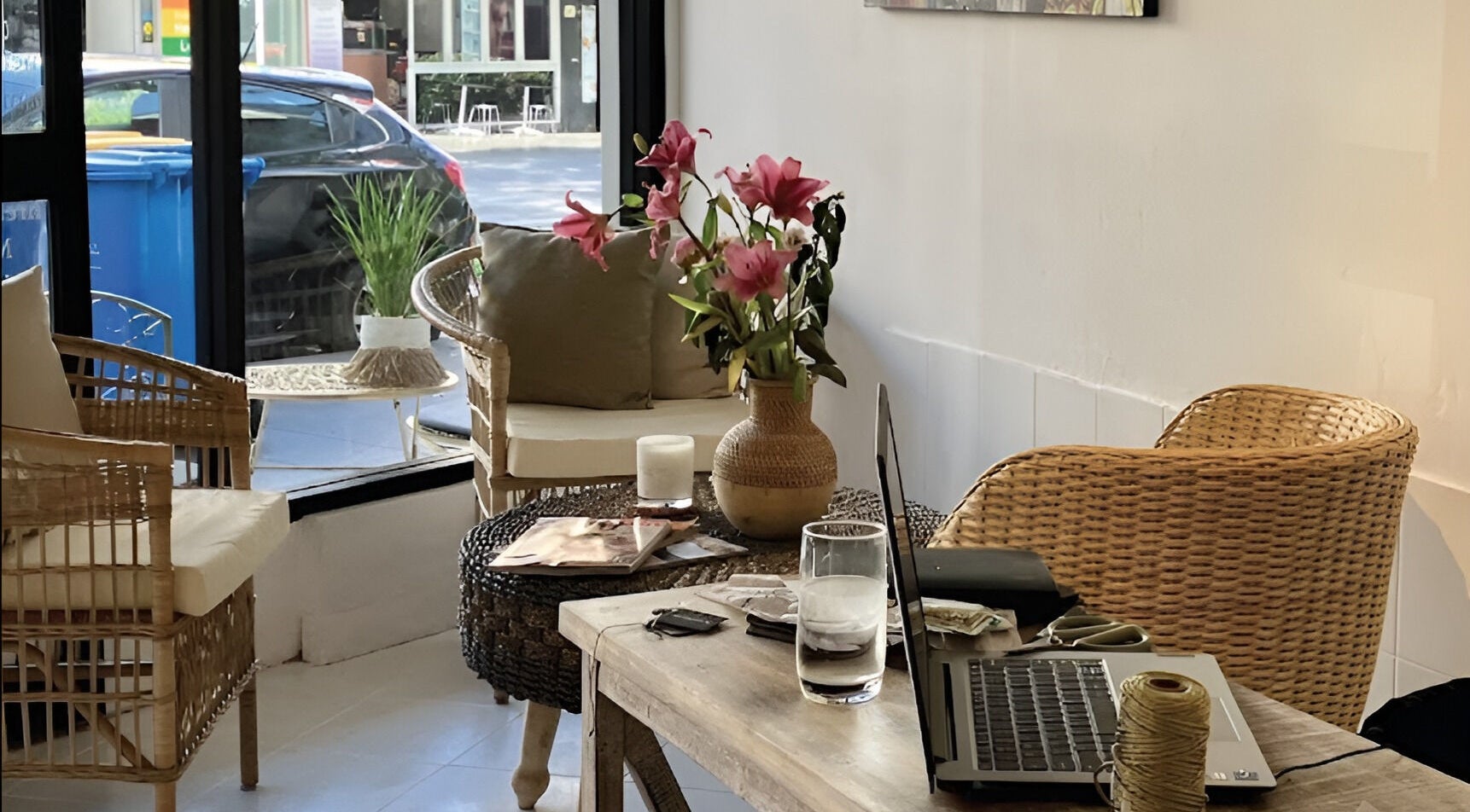 Cozy seating area with rustic decor at You On Crown, Redfern, New South Wales, AU.