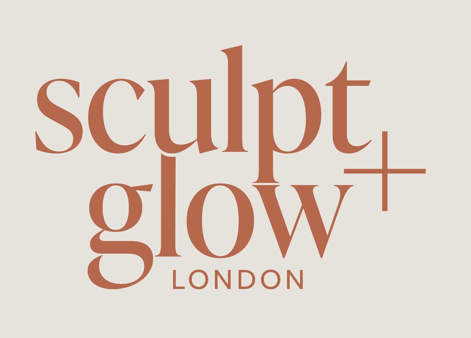 Sculpt & Glow London - Hutton logo in stylish font, located in Hutton, England, GB.