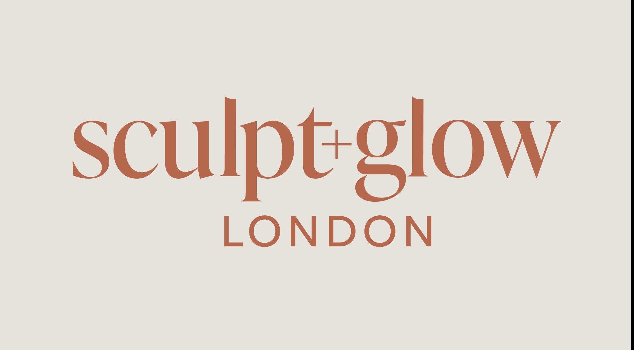 Elegant logo of Sculpt & Glow London - Hutton, showcasing beauty services in Hutton, England, GB.