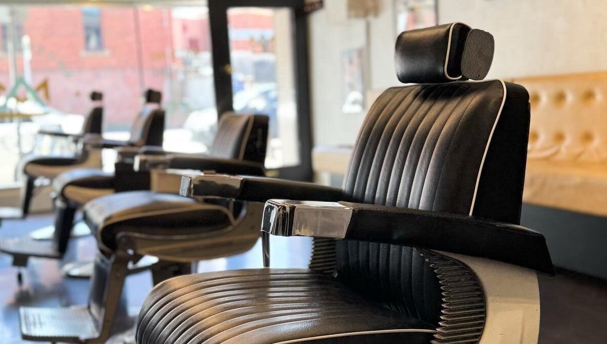 Luxurious barber chairs at Kew - Another Man Barber & Shop in Melbourne, Victoria, AU, offering premium grooming.