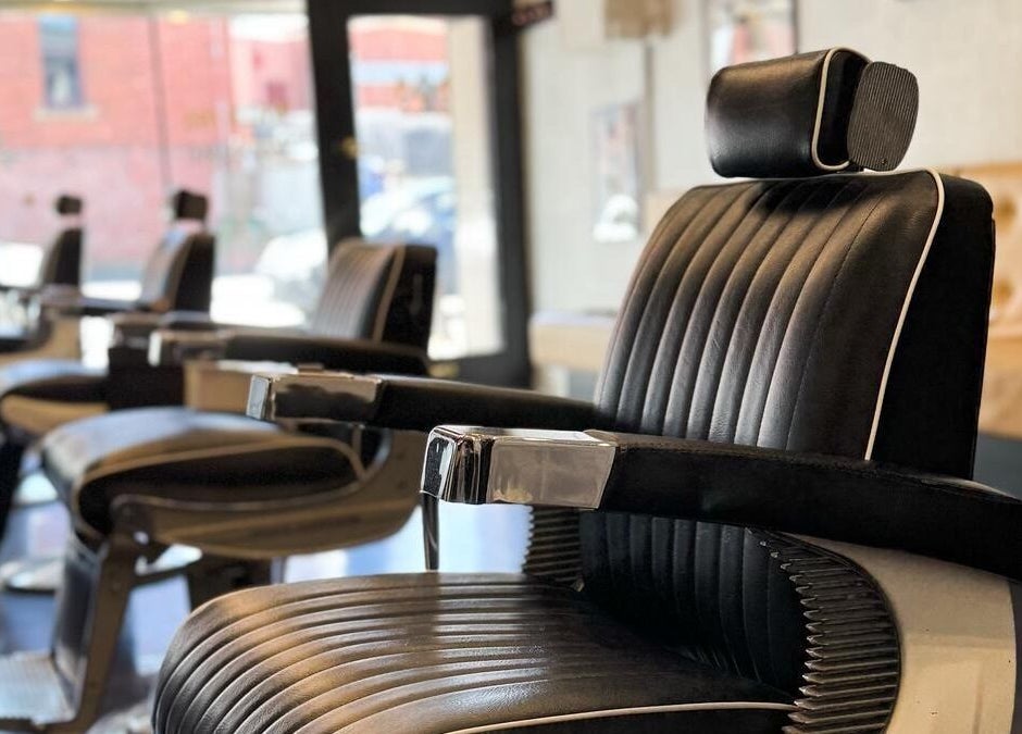 Luxurious barber chairs at Kew - Another Man Barber & Shop in Melbourne, Victoria, AU, offering premium grooming.