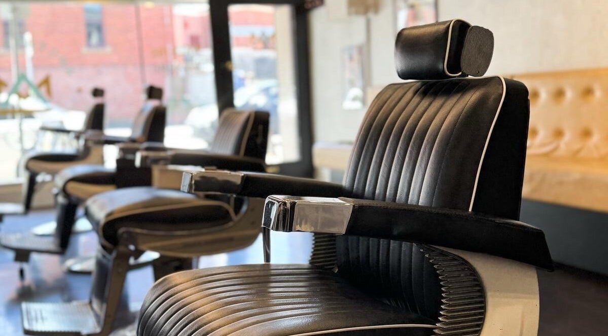 Luxurious barber chairs at Kew - Another Man Barber & Shop in Melbourne, Victoria, AU, offering premium grooming.