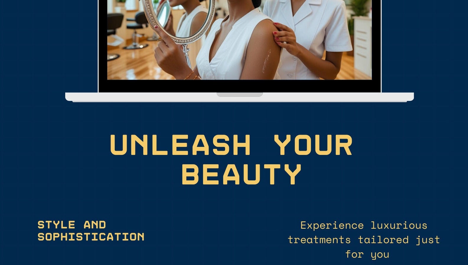 Client at Helloji Beauty Salon in Bengaluru, Karnataka, IN holding a mirror, showcasing salon's style and sophistication.