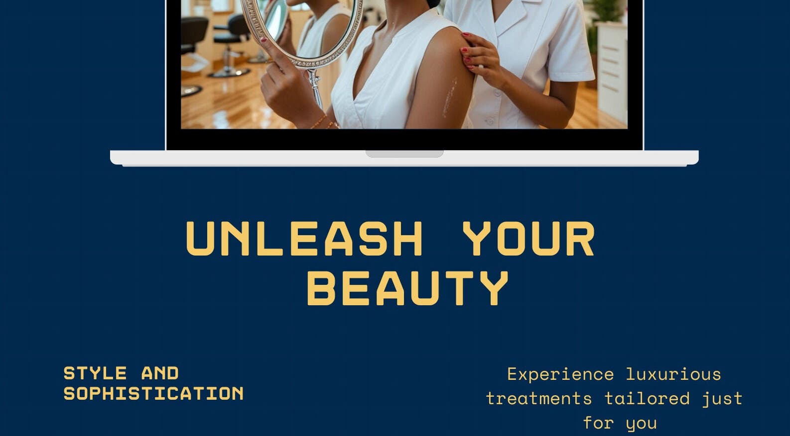 Client at Helloji Beauty Salon in Bengaluru, Karnataka, IN holding a mirror, showcasing salon's style and sophistication.