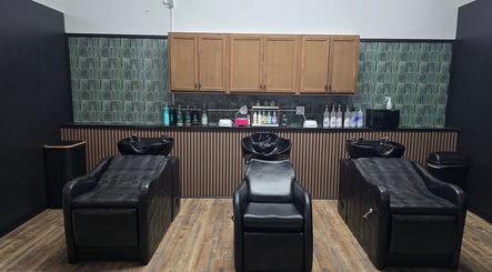 Sophisticated salon wash stations at Beauty Revival, Ashland, Ohio, US offering premium hair care.