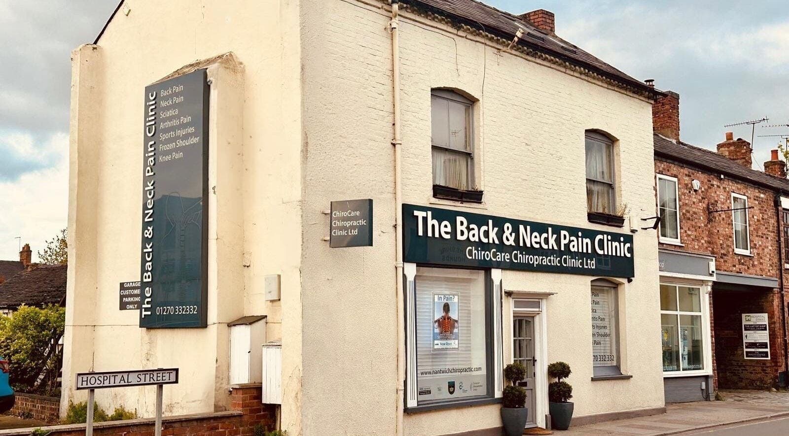 Exterior of RESTORE – Massage at The Nantwich Back & Neck Pain Clinic, Nantwich, England, GB.