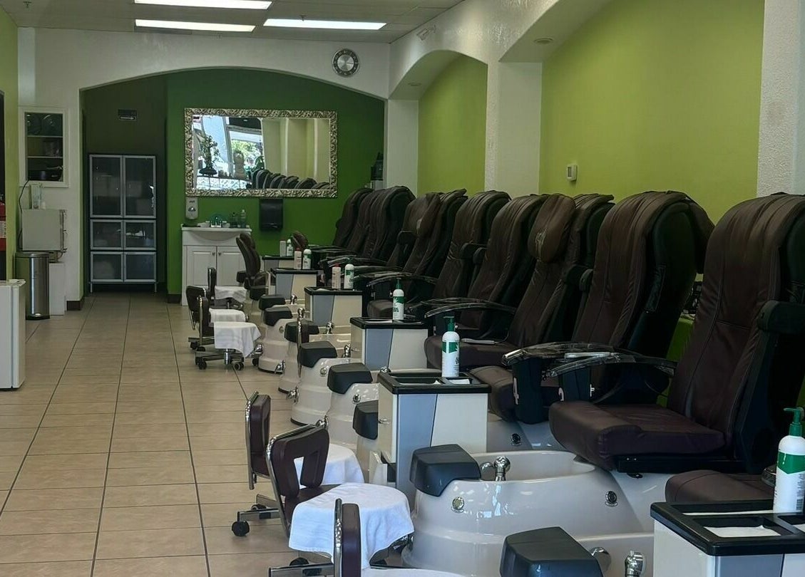 Luxurious pedicure chairs at Great Professional TA Nails in Beaverton, Oregon, US.