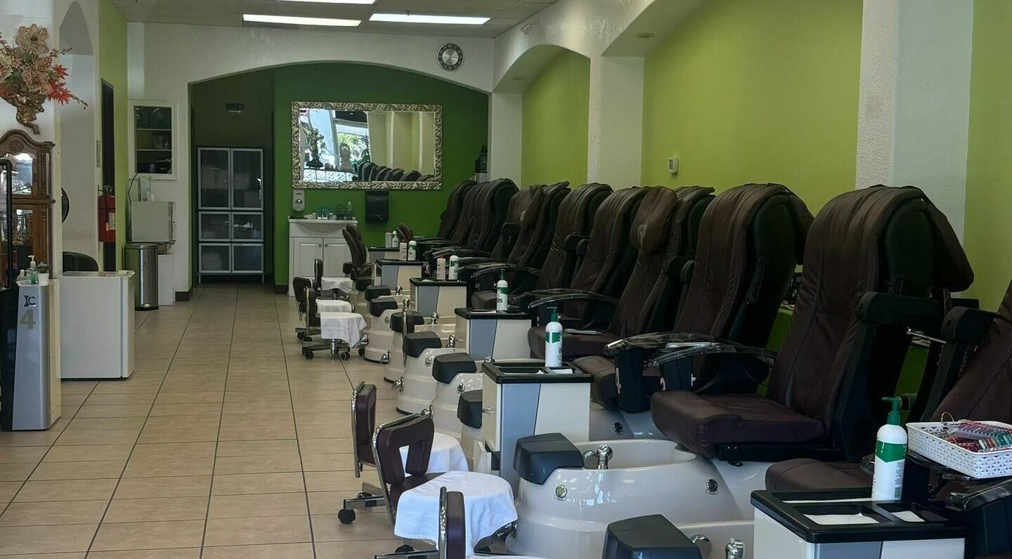 Luxurious pedicure chairs at Great Professional TA Nails in Beaverton, Oregon, US.