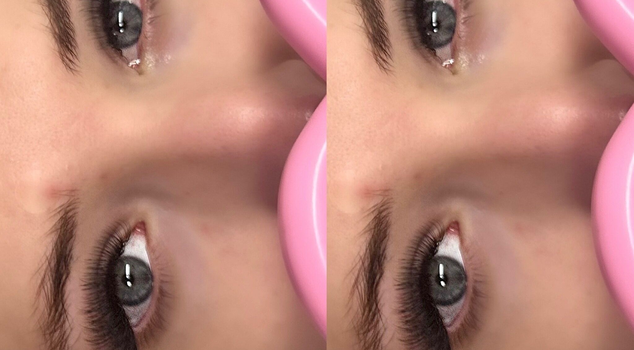 Close-up of styled lashes at S.Lashesnbeautyxo, Everton Park, Queensland, AU, showcasing detailed artistry.