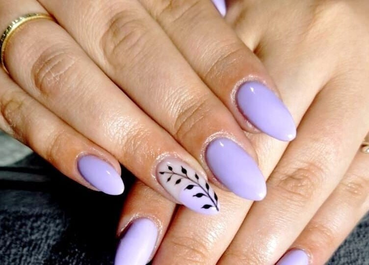 Lavender nail art at Classic Touch- Skincare & Nail Clinic, Rustenburg, North West, ZA showcasing elegant design.