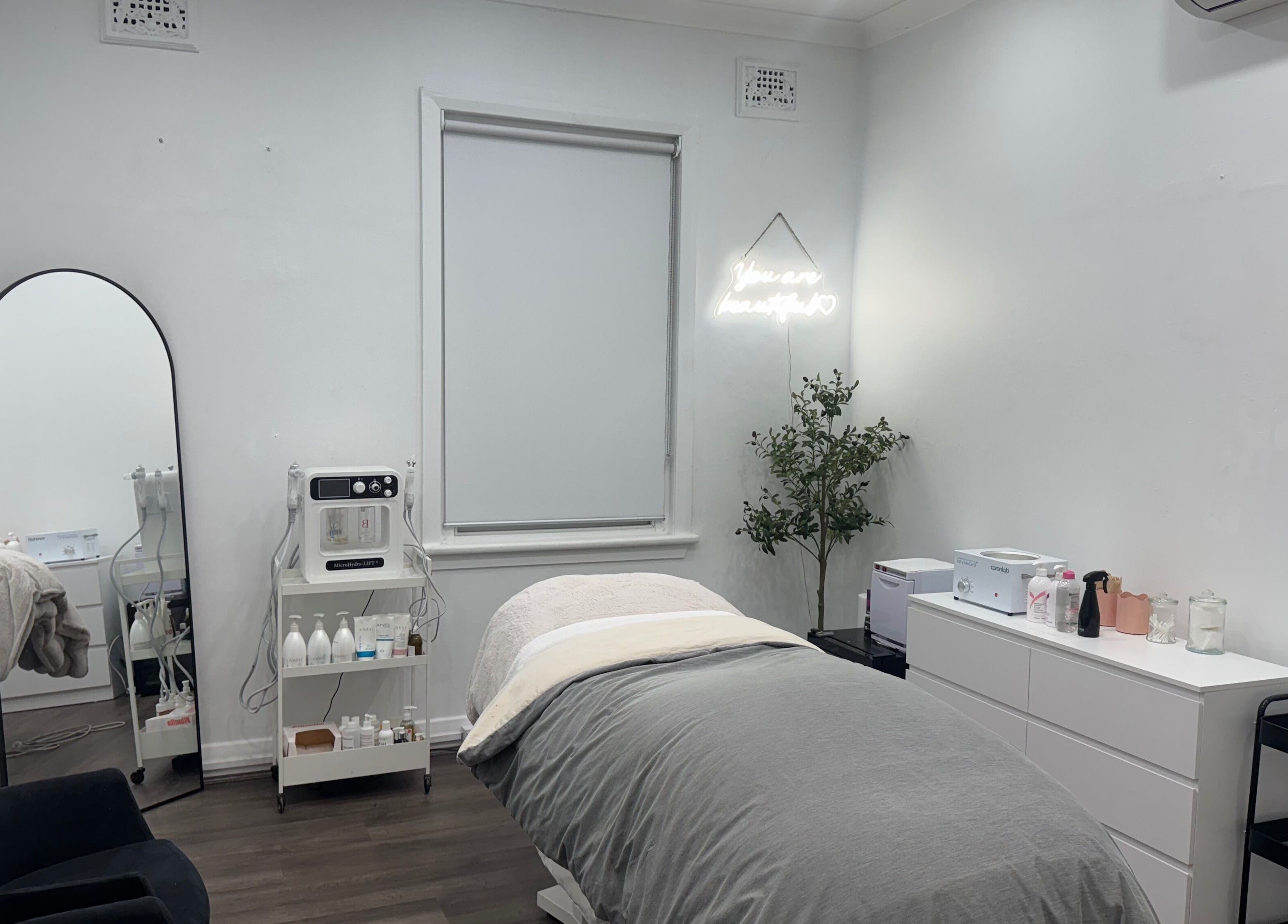 Tranquil treatment room at Radiance Beauty and Brows, Penshurst, New South Wales, AU.