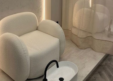 Luxurious relaxation chair at Balance + Me spa in Denton, England, GB for ultimate comfort.