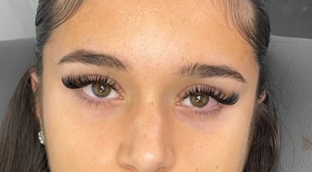 Close-up of EyelashedL's lash extensions in London, England, GB.