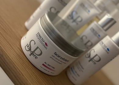Facial exfoliant products at Holly Chantelle Beauty, Newton Abbot, England, GB. Ideal for all skin types.