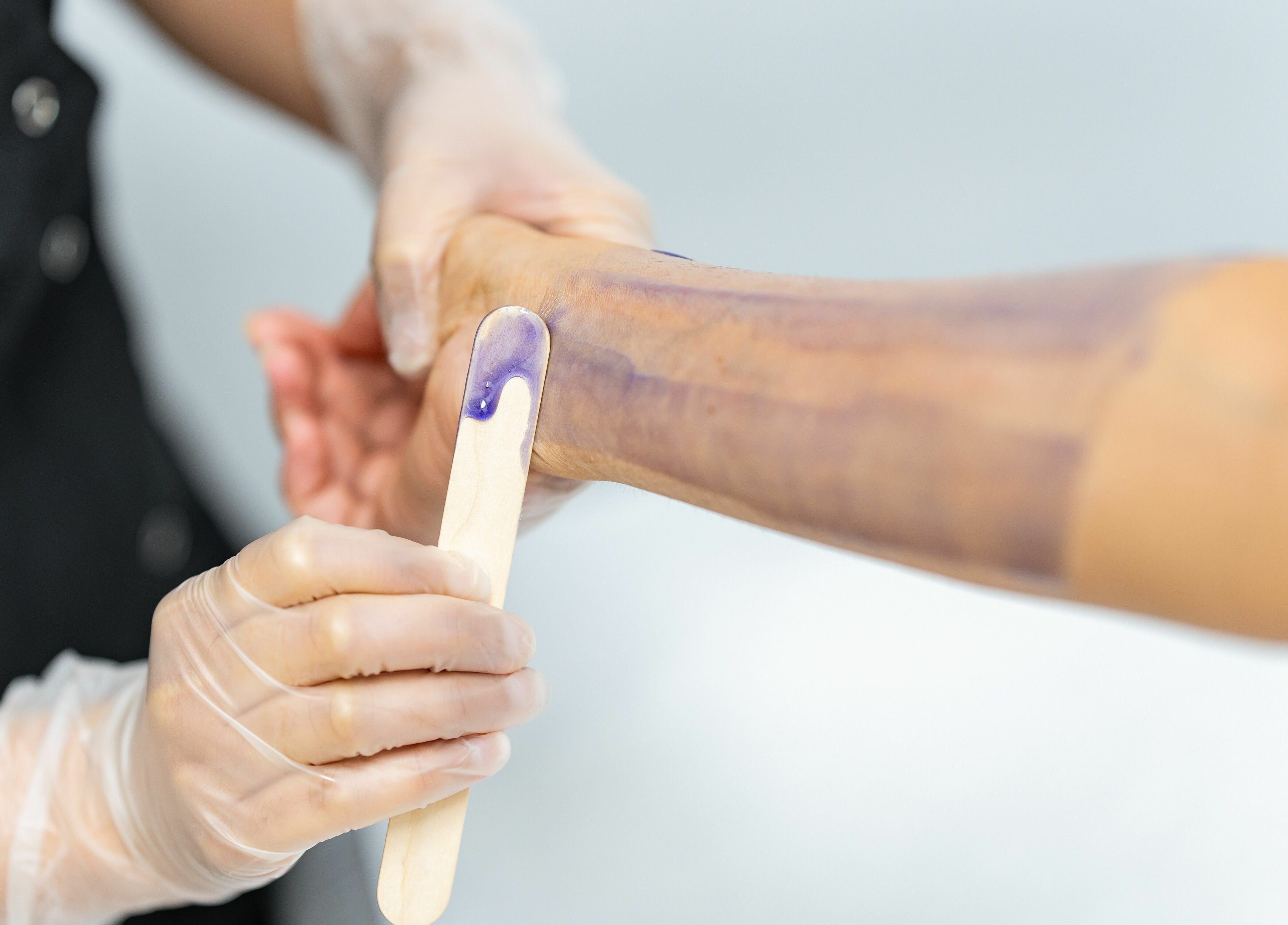 Waxing service at Prayosha Threading & Wax Bar - Bathurst St., Toronto, Ontario, CA.
