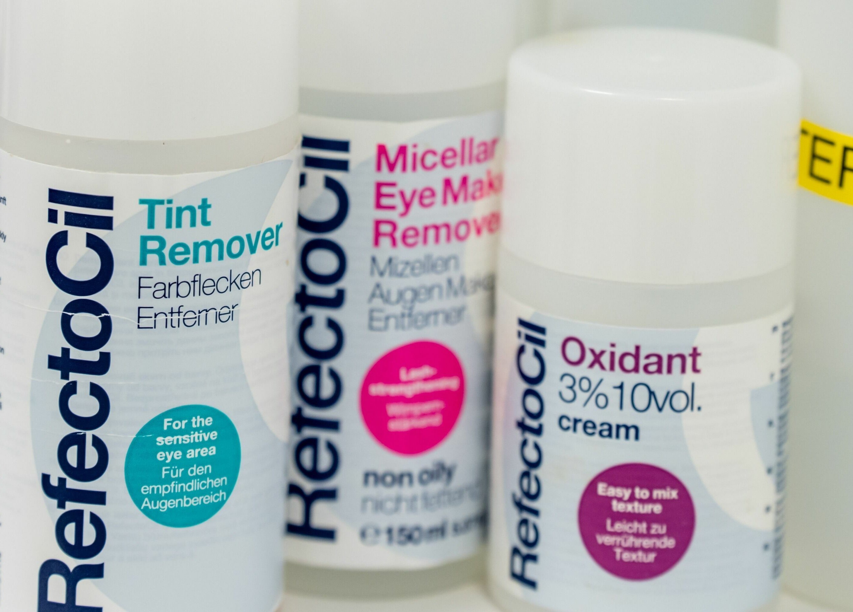 Assorted beauty products at Prayosha Threading & Wax Bar - Younge Street, Toronto, Ontario, CA.