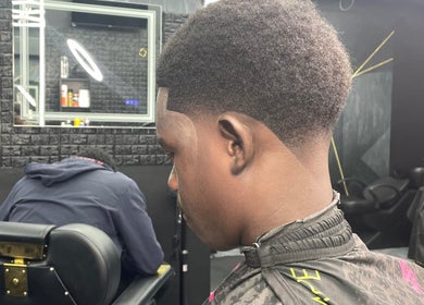 Close-up of fresh haircut at JaviiClipper.Cutz, Nassau, New Providence, BS.